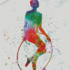 Colorful Gymnastic Player Diamond Paintings