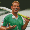 Cricket Player Shane Warne Diamond Painting