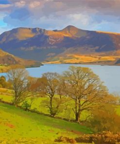 Crummock Water Lake Landscape Diamond Painting