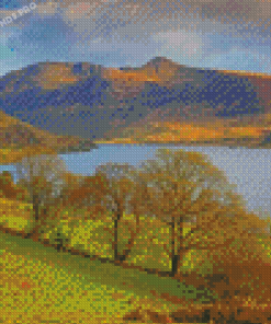 Crummock Water Lake Landscape Diamond Painting