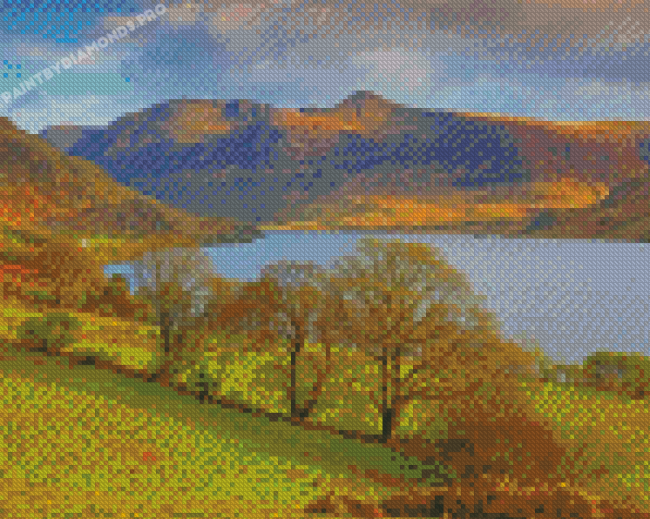 Crummock Water Lake Landscape Diamond Painting