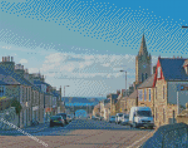 Cullen Village In Scotland Diamond Painting