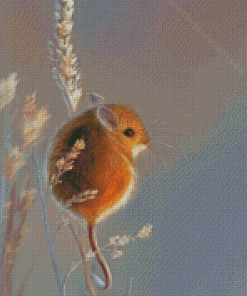 Cute Field Mouse Art Diamond Painting