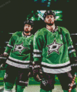 Dallas Stars Ice Hockey Players Diamond Painting