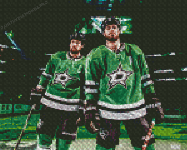 Dallas Stars Ice Hockey Players Diamond Painting