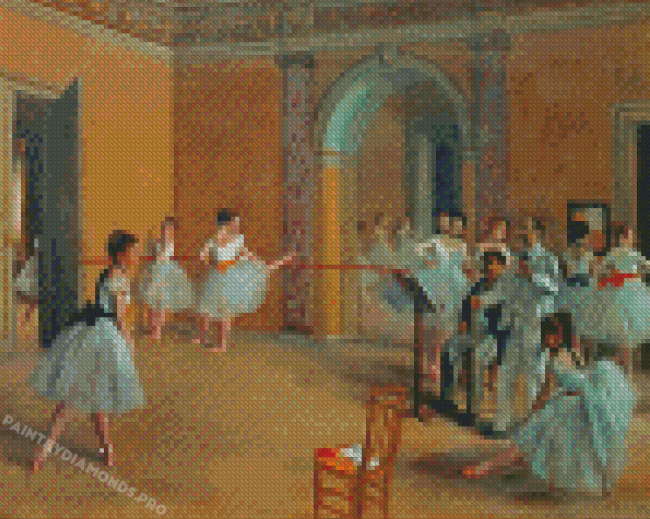 Degas Ballet Dancers In Class Diamond Painting