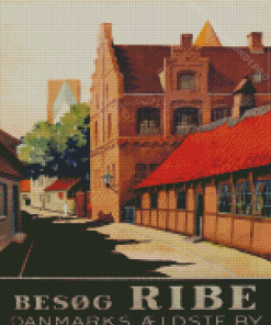 Denmark Ribe Poster Diamond Painting