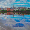 Derry City Water Reflection Diamond Paintings