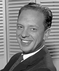 Don Knotts In Black And White Diamond Painting