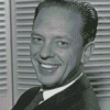 Don Knotts In Black And White Diamond Painting