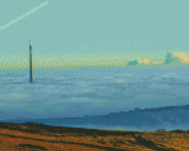 Emley Moor Above Clouds View Diamond Painting