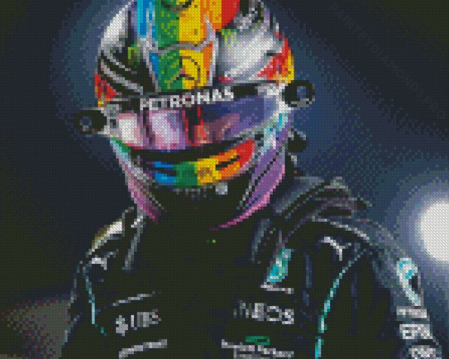 F1 Helment Diamond Painting