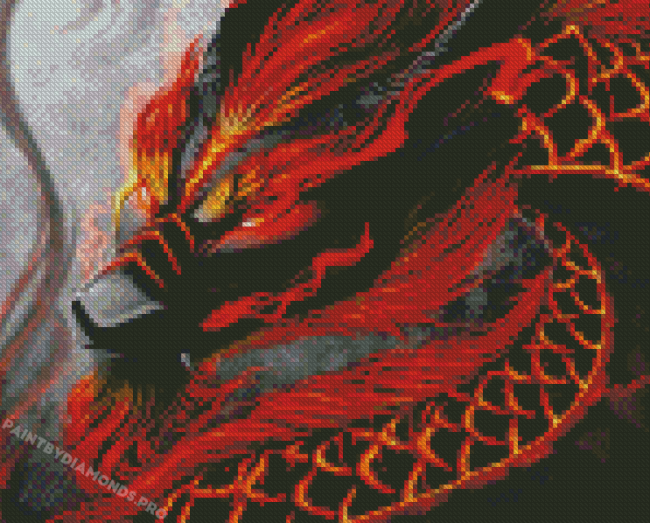 Fantasy Dragon Illustration Diamond Painting