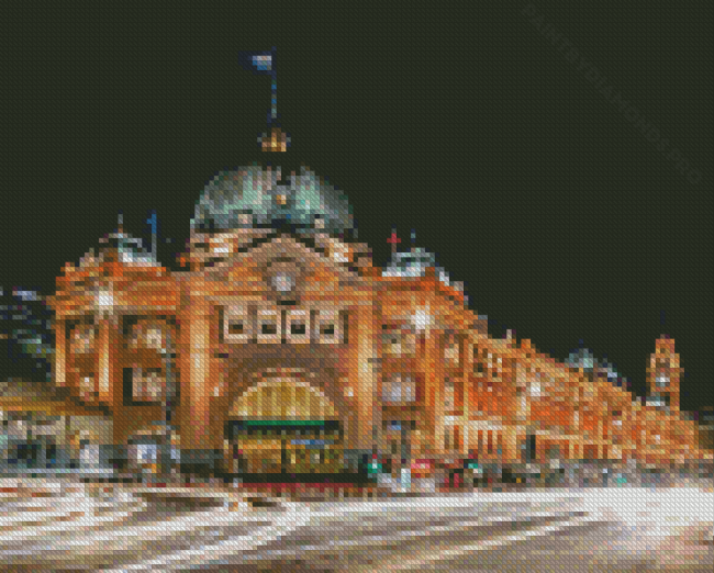 Flinders Street Railway Station Diamond Paintings