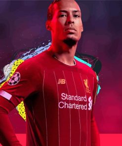 Footballer Virgil Van Dijk Diamond Painting