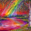 Forest Colorful River Diamond Painting