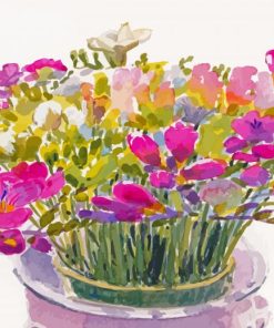 Freesia Flowers Diamond Painting