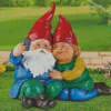 Garden Gnomes Couple Diamond Paintings