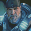 Gears Of War Marcus Fenix Character Diamond Painting