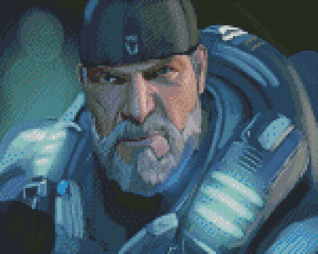 Gears Of War Marcus Fenix Character Diamond Painting