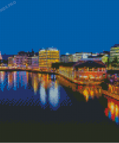 Geneva City Night Diamond Painting