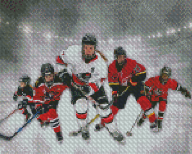 Girls Hockey Diamond Painting