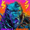 Godzilla Vs Kong Illustration Poster Diamond Painting