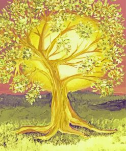 Golden Tree Art Diamond Painting