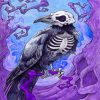 Gothic Raven Skull Diamond Painting