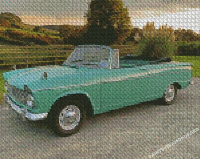 Green Hillman Super Minx With Sunset View Diamond Painting