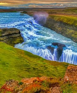 Gullfoss Falls Diamond Painting