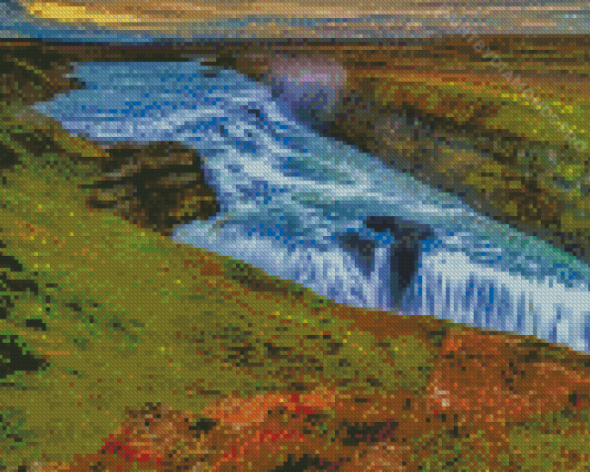 Gullfoss Falls Diamond Painting