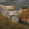 Gullfoss Falls Nature Diamond Painting