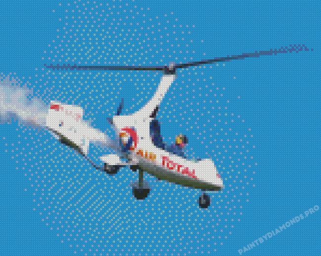 Gyrocopter Plane Diamond Painting