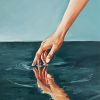 Hand In Water Reflection Diamond Painting