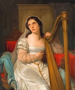 Harp Player Diamond Painting