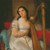 Harp Player Diamond Painting