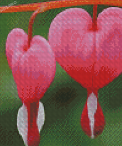 Heart Flowers Diamond Painting