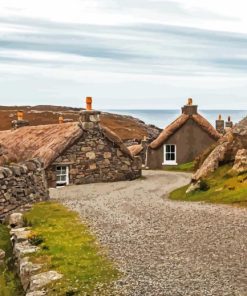 Hebrides Houses In Scotland Diamond Painting