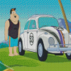 Herbie The Love Bug Animation Diamond Painting