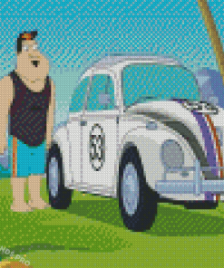 Herbie The Love Bug Animation Diamond Painting