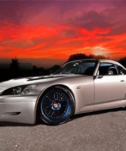 Honda S2000 At Sunset Diamond Painting