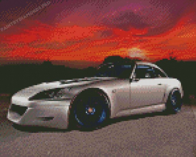 Honda S2000 At Sunset Diamond Painting