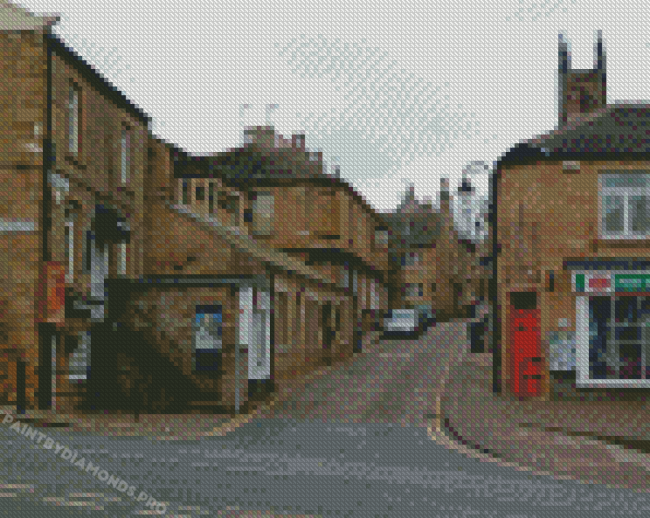 Honley Streets England Diamond Painting