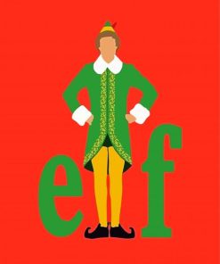 Illustration Buddy The Elf Diamond Painting