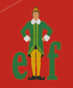 Illustration Buddy The Elf Diamond Painting