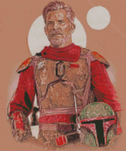 Illustration Sheriff Mandalorian Diamond Painting