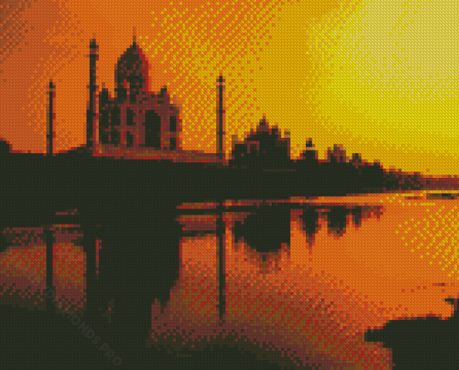 India Sunset Diamond Painting