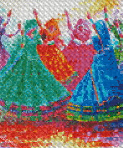 Indian Dancing Girls Diamond Painting