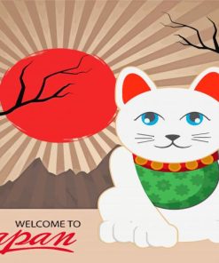 Japan Cat Diamond Painting